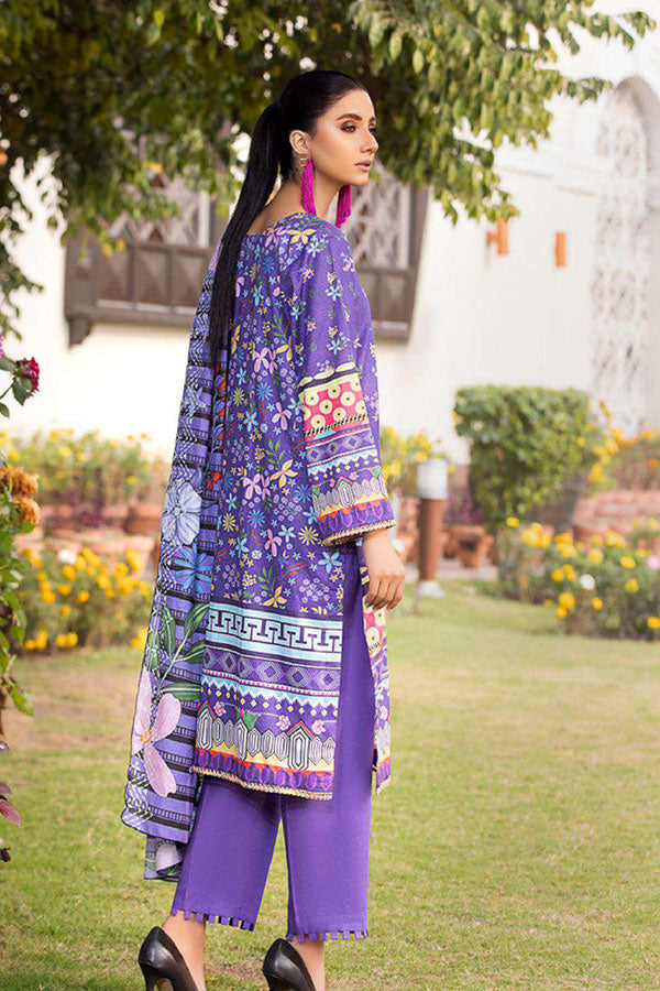 Deeba S/S Digital Lawn`23 D#1 (Purple)