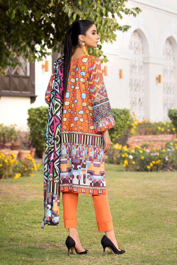 Deeba S/S Digital Lawn`23 D#1 (Rust)