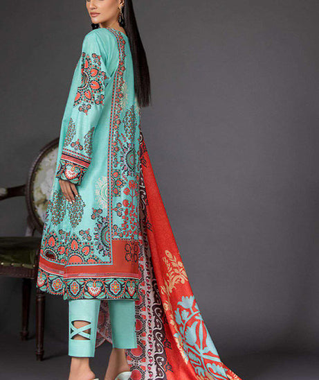 Deeba S/S Digital Lawn`23 D#1 (Sea Green)