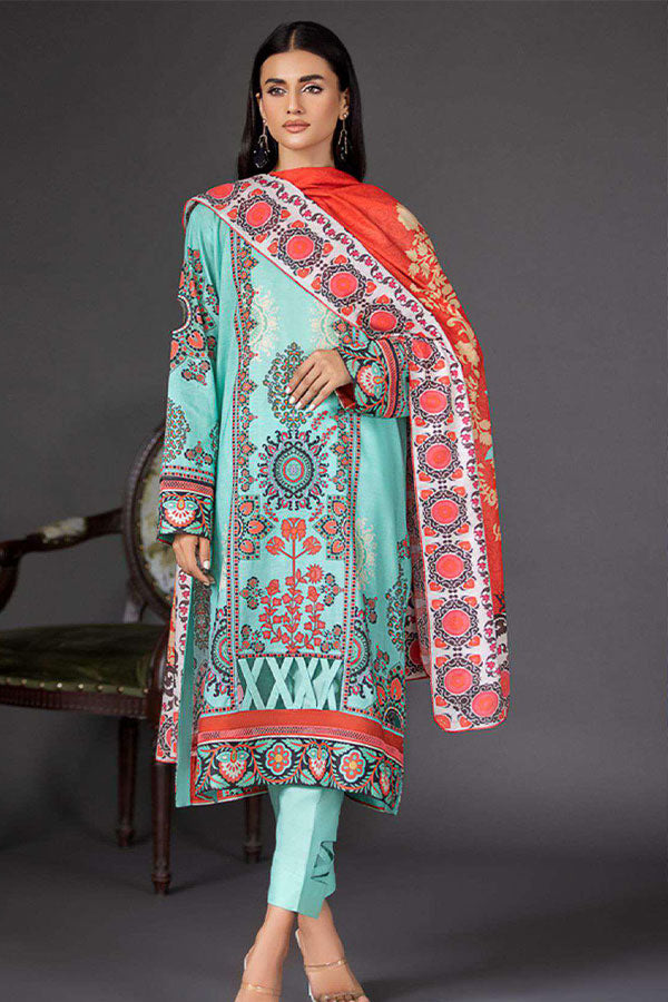 Deeba S/S Digital Lawn`23 D#1 (Sea Green)