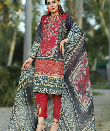 Desert Rose Emb Lawn`20 D#11