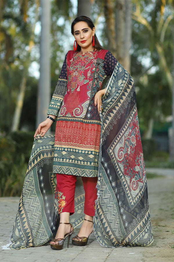 Desert Rose Emb Lawn`20 D#11