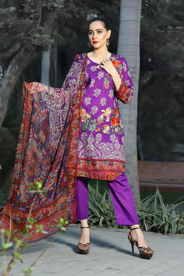 Desert Rose Emb Lawn`20 D#15