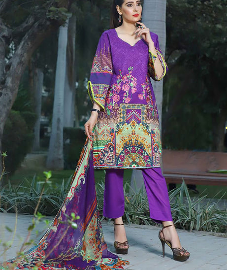 Desert Rose Emb Lawn`20 D#17