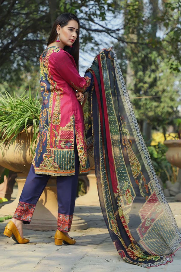Desert Rose Emb Lawn`20 D#19