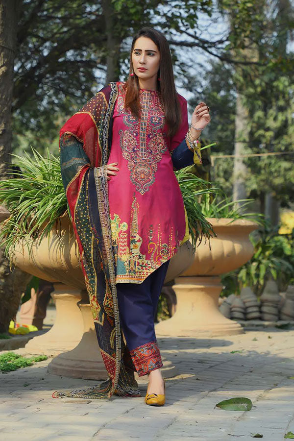 Desert Rose Emb Lawn`20 D#19