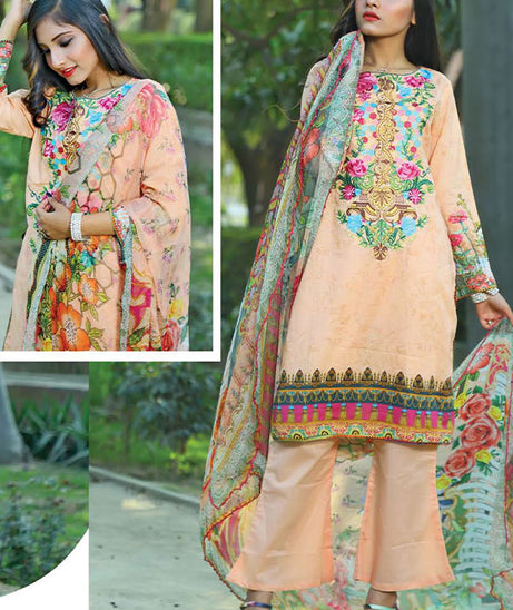 Desert Rose Emb Lawn`20 D#02