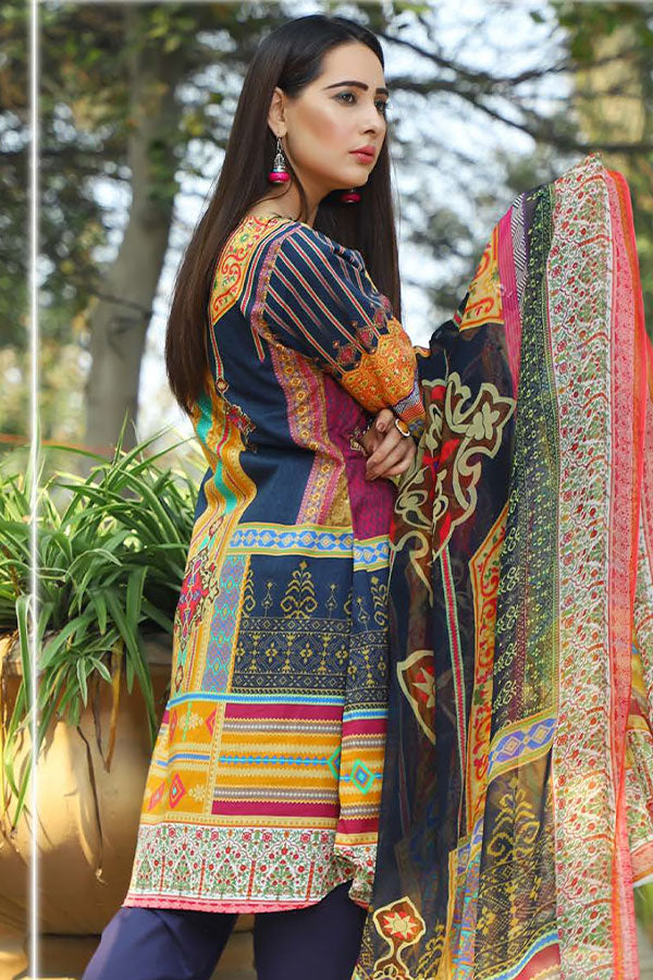 Desert Rose Emb Lawn`20 D#20
