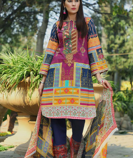 Desert Rose Emb Lawn`20 D#20