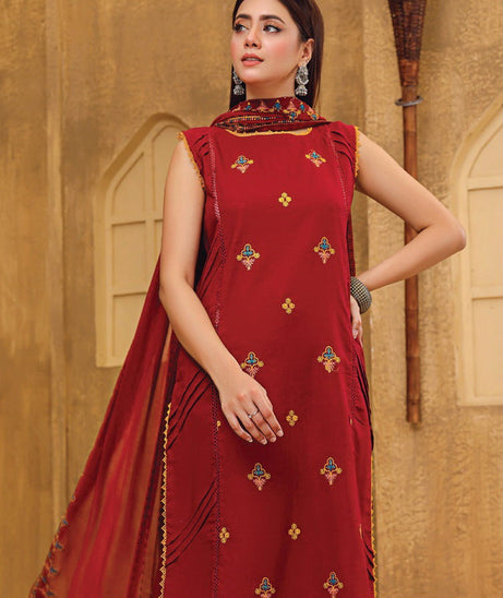 Sanam Saeed Rung Emb Lawn`23 D#03