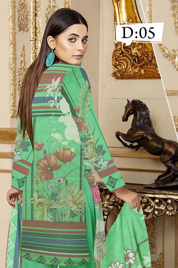 Mawa Dhanak D/Print Emb`20 (Vol-10) D#05