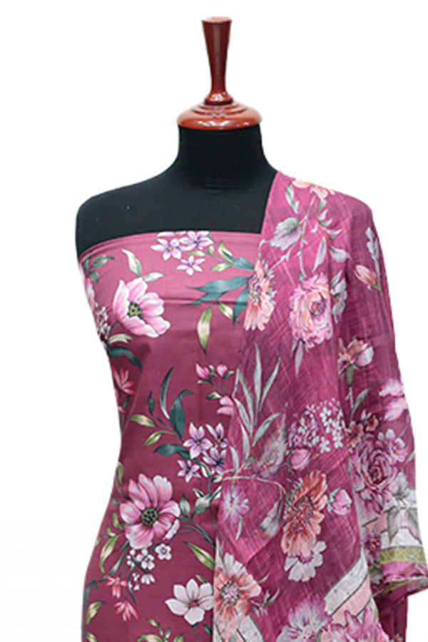 Digital Print Lawn 3Pcs D#02-C
