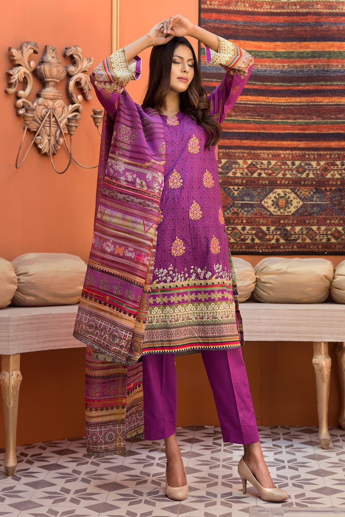 Rashid Diya D/Emb Lawn`22 (Vol-5) D#5018