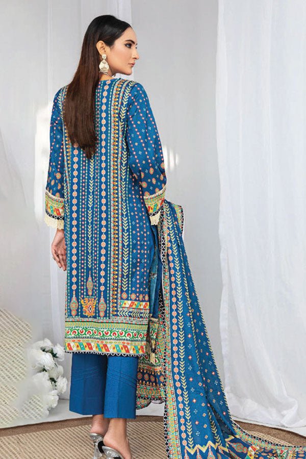 Dosti Emb Print Lawn`23 V#3 D#10