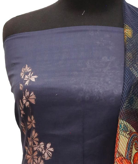 E9 D/Lawn Organza Dupatta`22 D#8185 Blue
