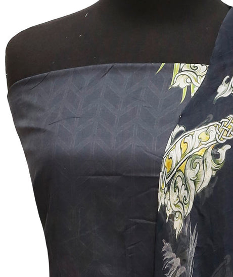 E9 Egyption P/Lawn B/Dupatta`22 D#888 Black