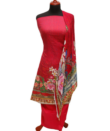 E9 Egyption P/Lawn B/Dupatta`22 D#889 SH Pink