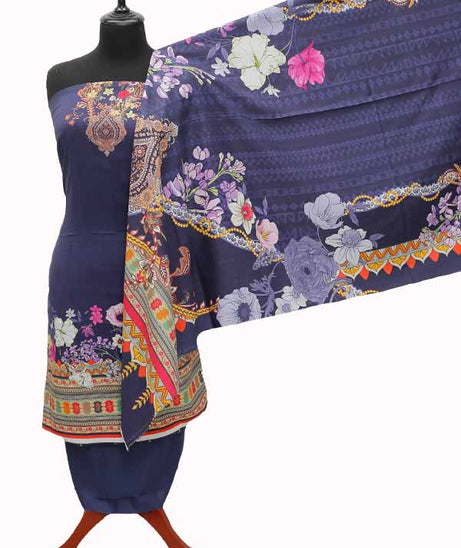 Egyption E9 Check Linen`21 D#11867 (N Blue)