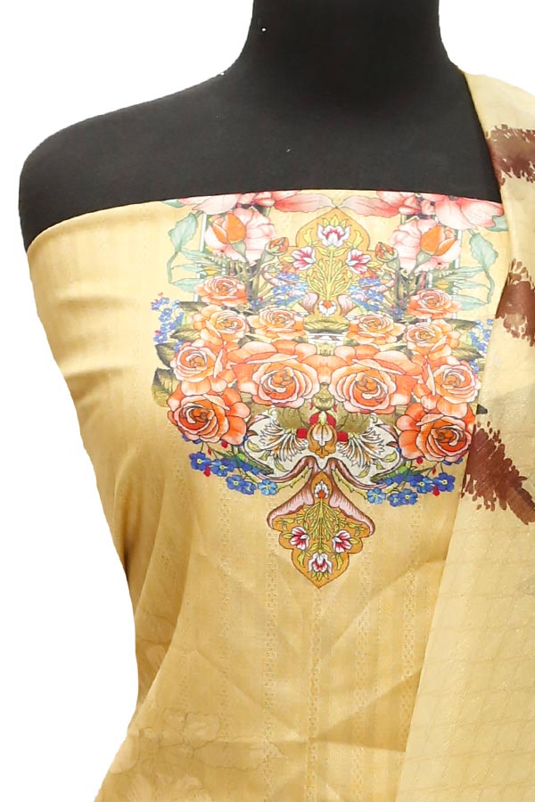 Egyption E9 D/Lawn M/Dupatta`22 D#410 Golden