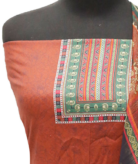 Egyption E9 D/Lawn M/Dupatta`22 D#418 D Brick