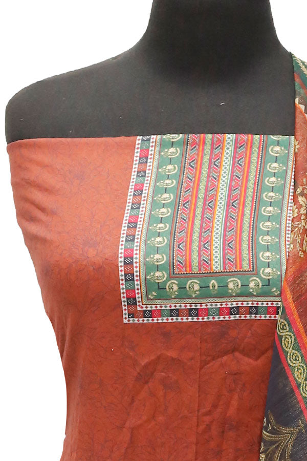 Egyption E9 D/Lawn M/Dupatta`22 D#418 D Brick