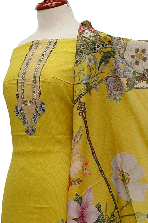 Egyption E9 D/Lawn Mys/Dupatta`21 D#8101 (Yellow)