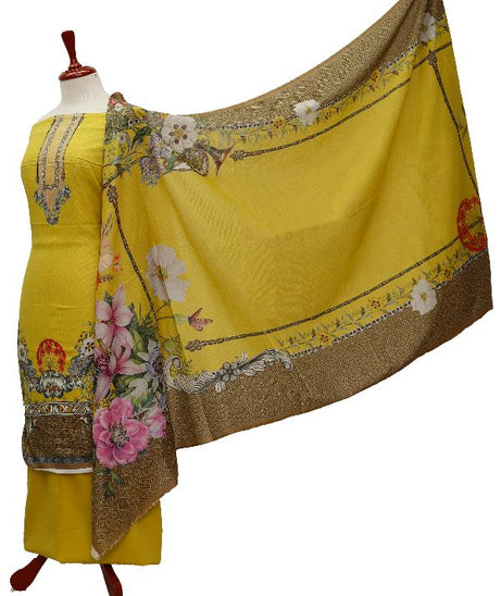 Egyption E9 D/Lawn Mys/Dupatta`21 D#8101 (Yellow)