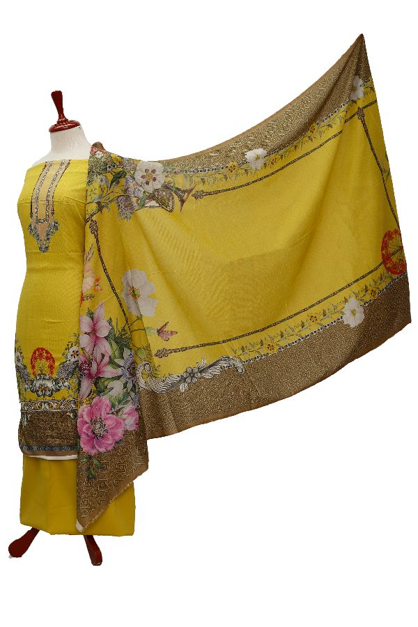 Egyption E9 D/Lawn Mys/Dupatta`21 D#8101 (Yellow)