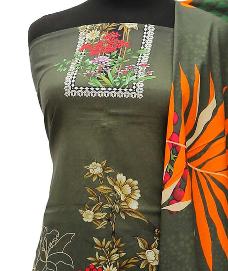 Egyption E9 D/Print Linen`21 D#133 (D Green)