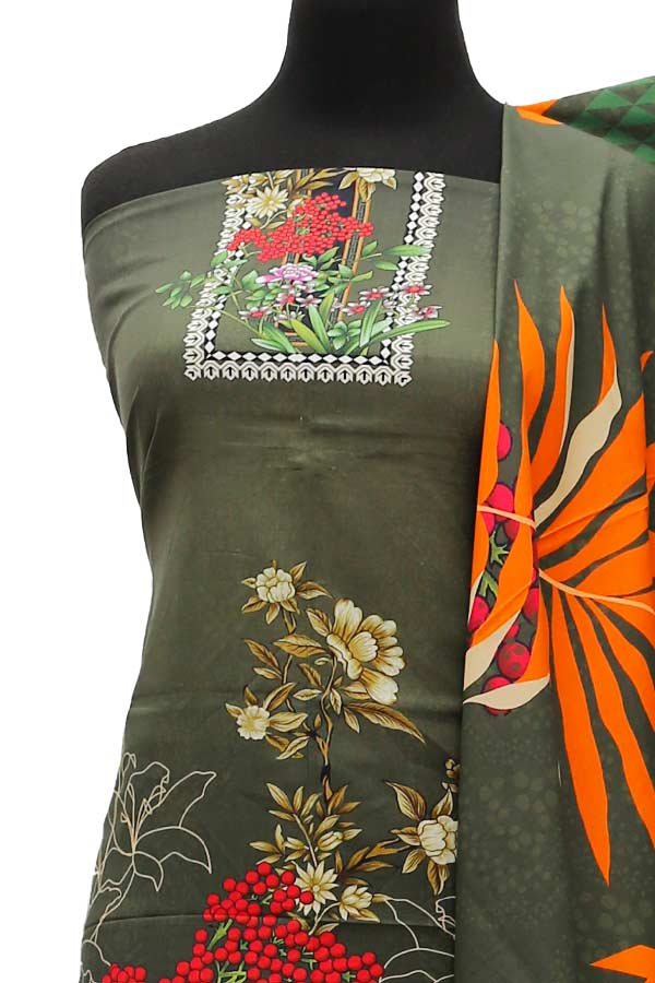 Egyption E9 D/Print Linen`21 D#133 (D Green)