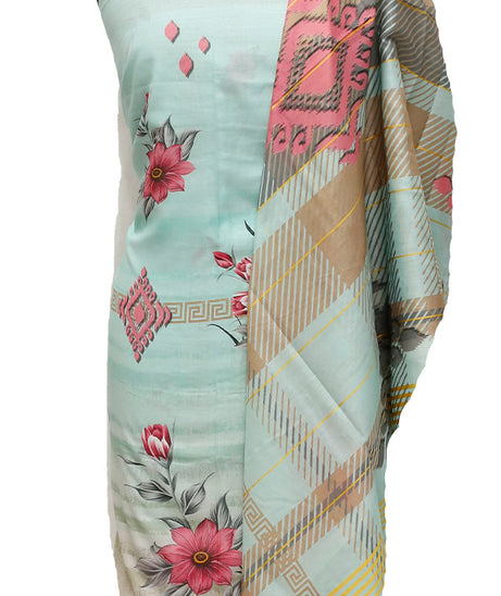 Egyptian E9 Lawn G/Dupatta`23 D#9886 Sea Green