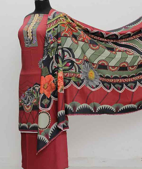 Egyption E9 J/Viscose`20 D#10176 Maroon
