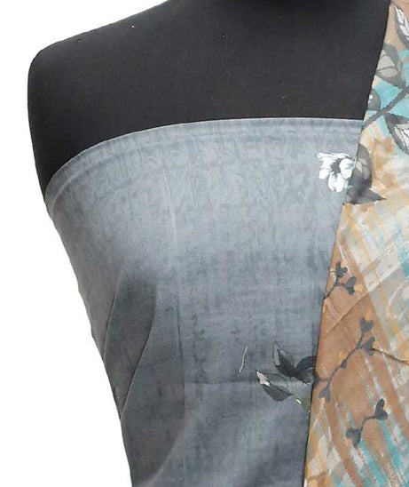Egyption E9 Lawn V/Dupatta`23 D#6501 D Grey