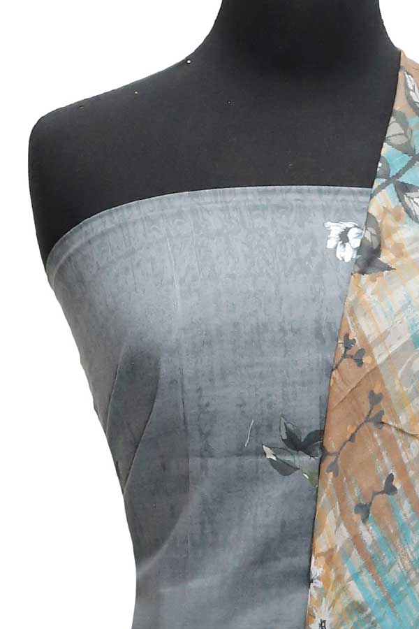 Egyption E9 Lawn V/Dupatta`23 D#6501 D Grey