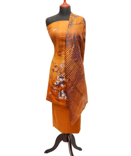 Egyption E9 Lawn V/Dupatta`23 D#6502 D Rust