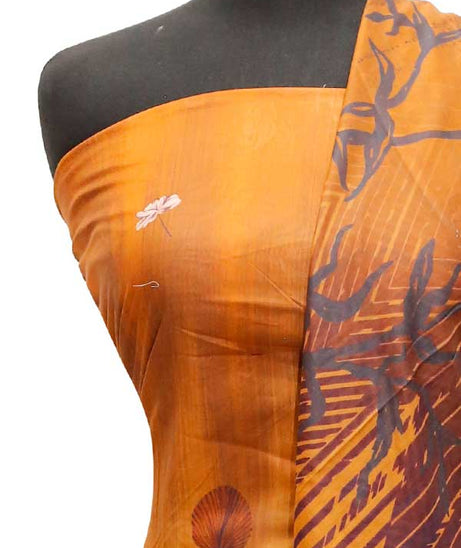 Egyption E9 Lawn V/Dupatta`23 D#6502 D Rust
