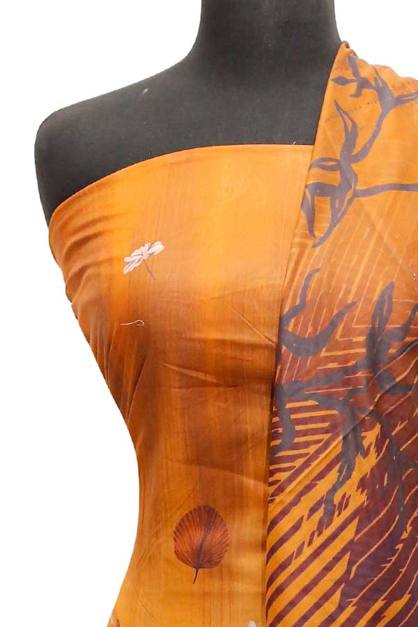 Egyption E9 Lawn V/Dupatta`23 D#6502 D Rust