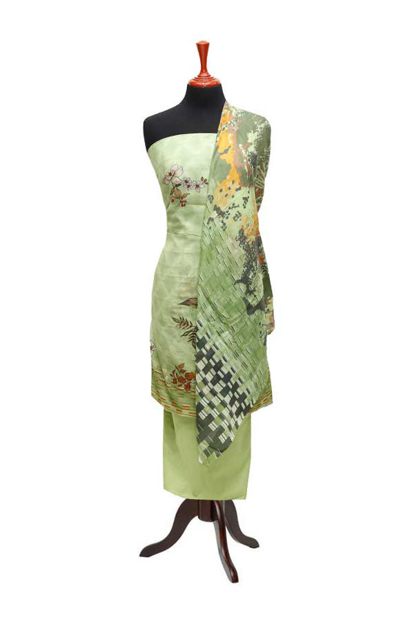 Egyption E9 Lawn V/Dupatta`23 D#6503 L Green
