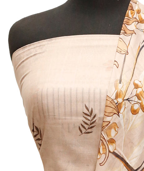 Egyption E9 Lawn V/Dupatta`23 D#6505 L Brown
