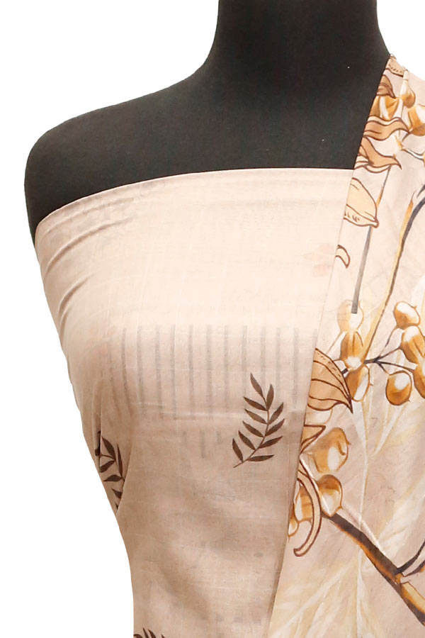 Egyption E9 Lawn V/Dupatta`23 D#6505 L Brown