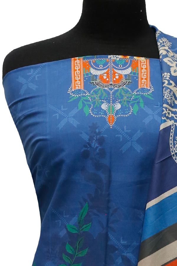 Eiza D/Print Lawn`22 D#8621 Blue
