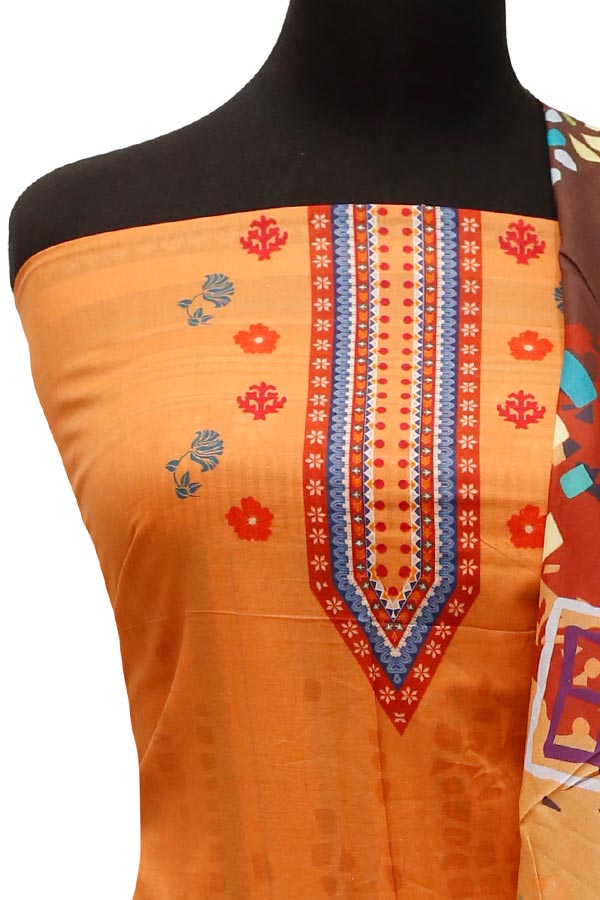 Eiza D/Print Lawn`22 D#8622 Orange