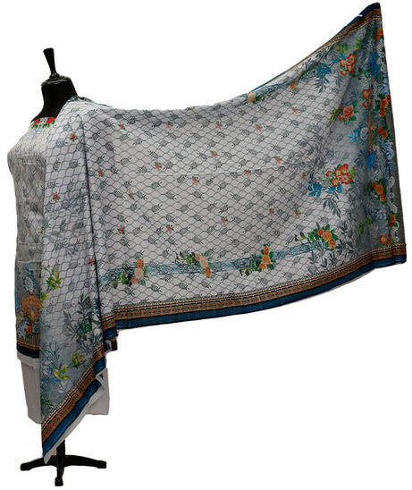 Eiza Print Lawn'21 D # 1047  Grey