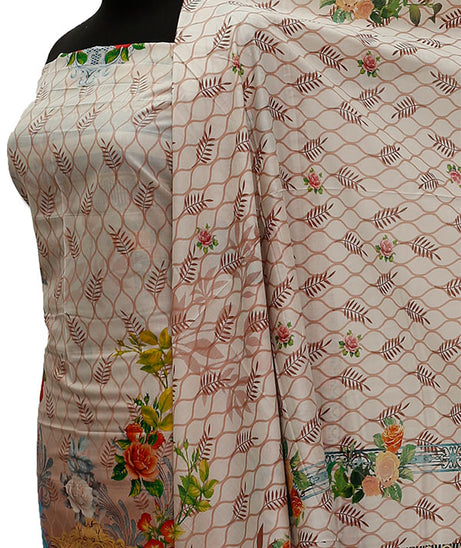 Eiza Print Lawn'21 D # 1047  Off White