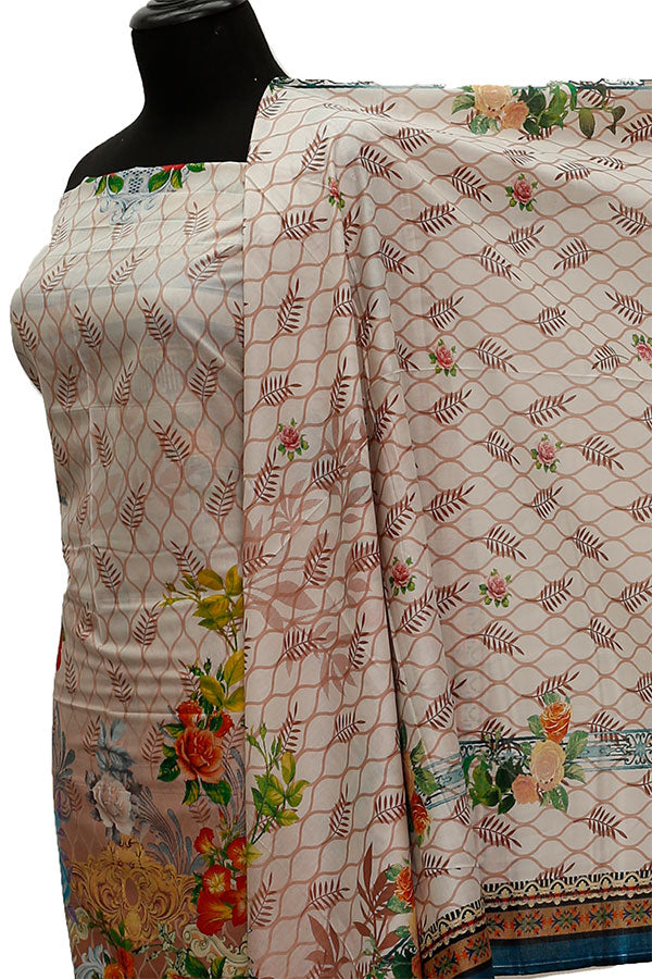 Eiza Print Lawn'21 D # 1047  Off White