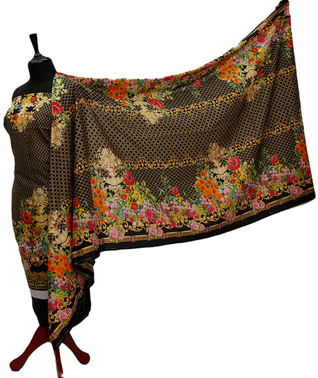 Eiza Print Lawn'21 D # 1048  Black