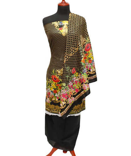 Eiza Print Lawn'21 D # 1048  Black