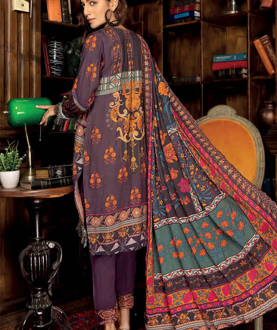 Elegant Anitque Emb Shawl'21 D#1