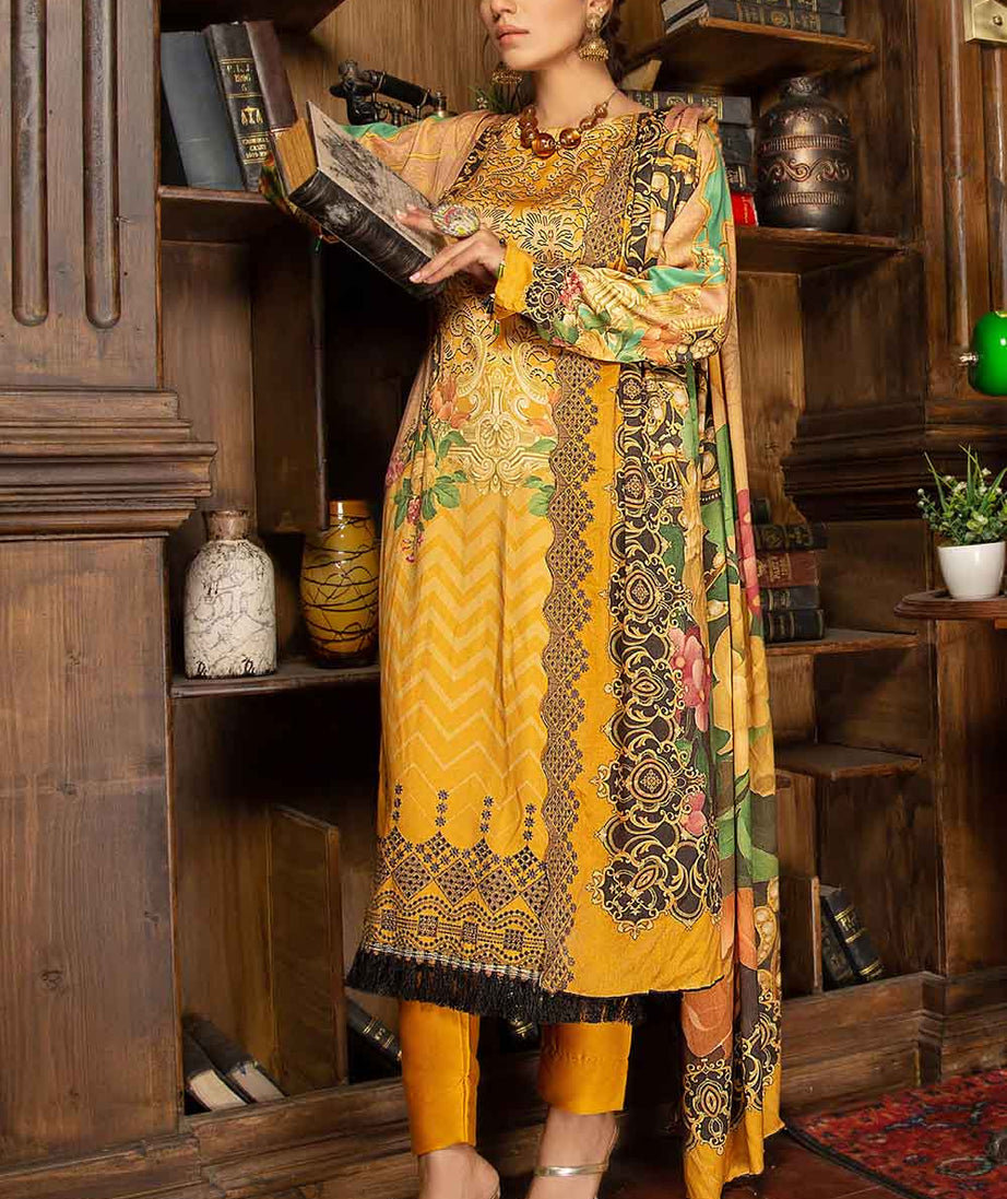 Elegant Anitque Emb Shawl'21 D#8