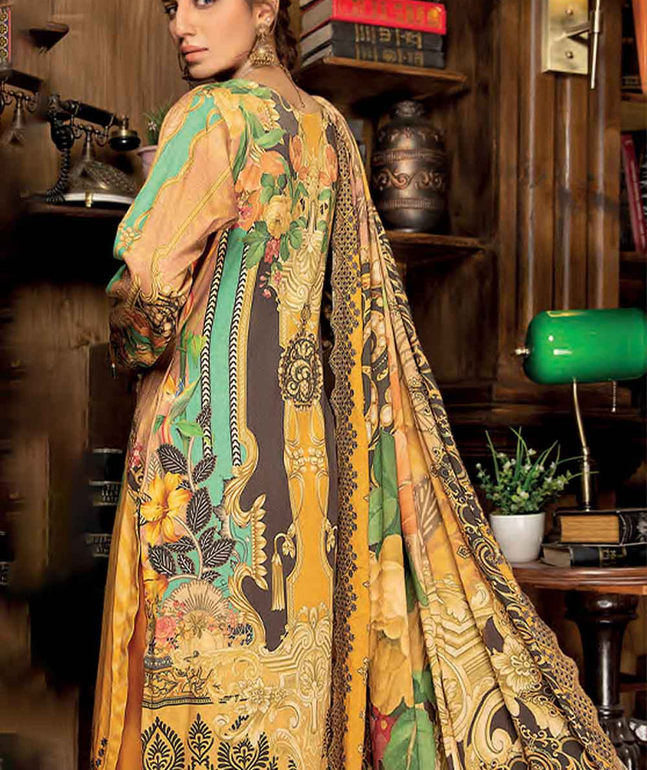 Elegant Anitque Emb Shawl'21 D#8